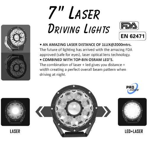 Laser Light Bars. The latest advanced technology in automotive auxiliary  lighting by Pro Vision Australia.